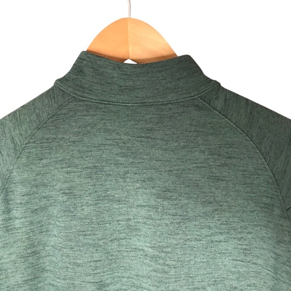 Lululemon Surge Warm 1/2 Zip Green Heather Training Workout Running Men's Large - Picture 8 of 11